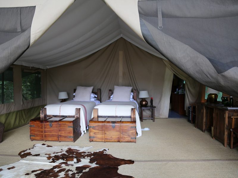 Luxury tented camp in the Masai Mara, Kenya